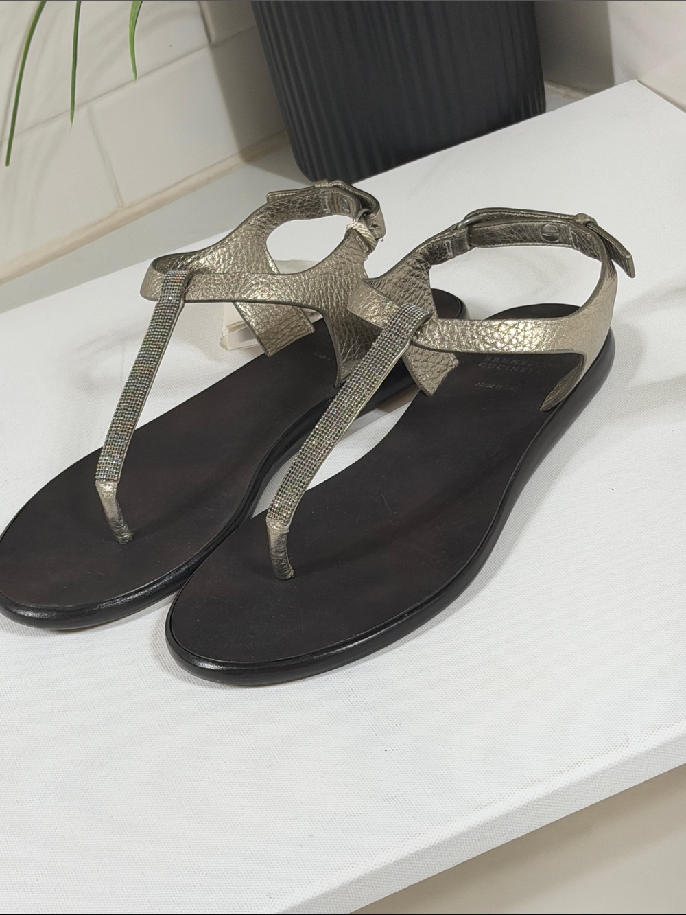 Brunello Cucinelli Sandals. NEW with Tags and Original box . Italian size 37